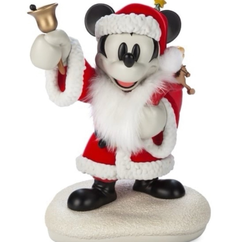 Disney Parks Santa Mickey Mouse Holiday Figure